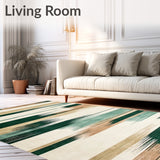 Abstract Linear Design Patio Backyard(Green)