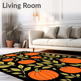 Harvest Festival Pumpkin Eucalyptus Botanical Decorative(Black)