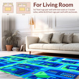 Urban Vivid Colorful Landscape(Blue)