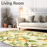 Beige Field Apple Grove Mats Latex Back Non Slip Area(Beige)