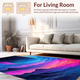 Dynamic Fluid Shape Motif(Blue)