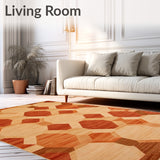 Advanced Rug Slip Stopper for Tile Hardwood Floors Area Carpet Gripper(Beige)