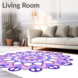 Dreamscape Petal Medallion with Interlocking Motif (Purple)