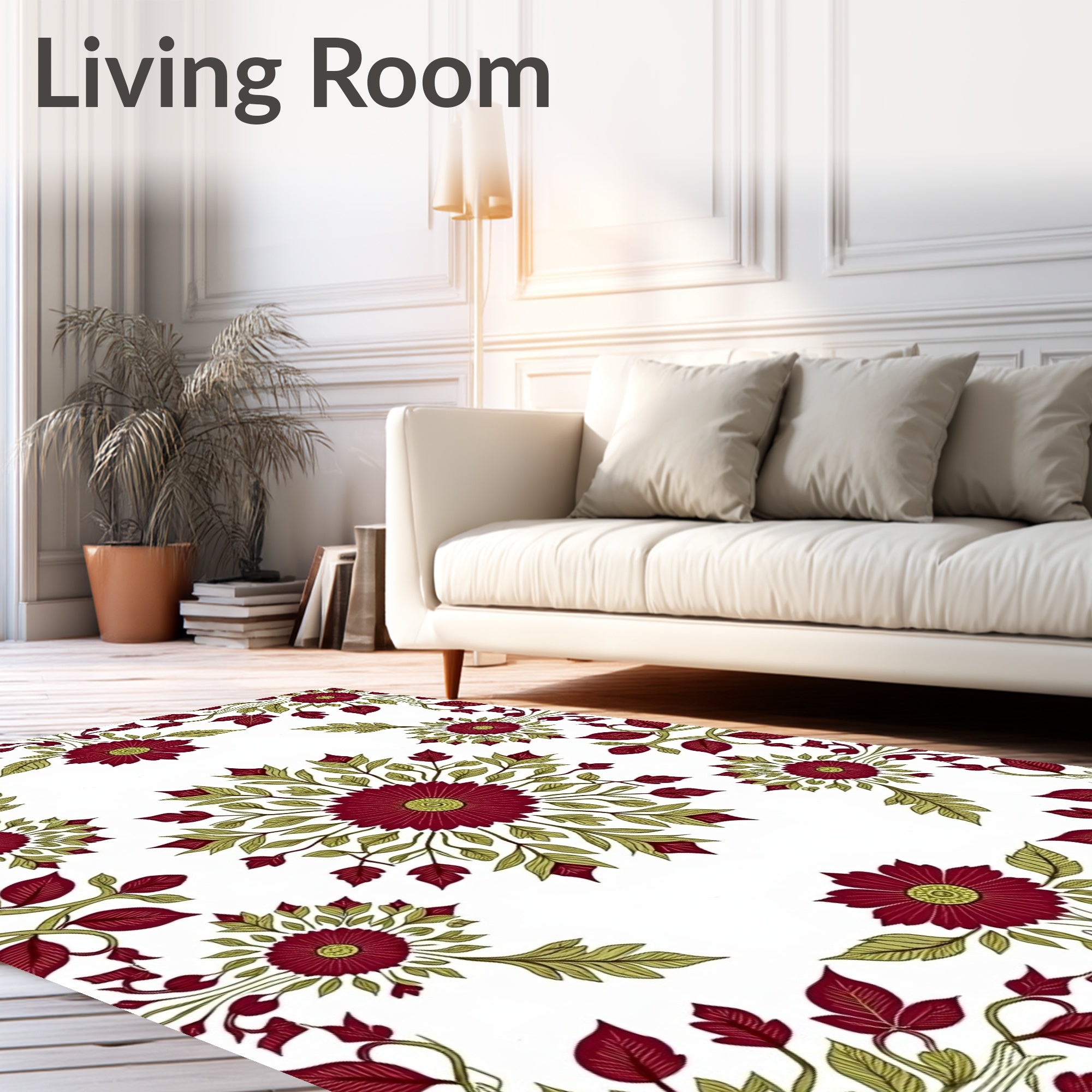 Heirloom Botanical Weathered Decorative Foyer (Red) - ODIKA