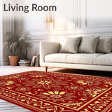 Festive Poinsettia Boho Holiday Throw(Red)