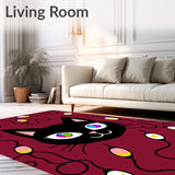 Amusing Radiant Paws Floor Covering Jolly Twinkling Whiskers(Black)