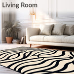 Abstract Ripple Featuring Wavy Stripes and Subtle Accents (Black) - ODIKA