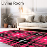 Rustic Cabin Inspired Tartan with Distinctive Grid(Pink)
