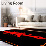 Bloody Knife Haunted Vintage Accent Throw(Red) - ODIKA