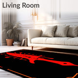 Bloody Knife Haunted Vintage Accent Throw(Red) - ODIKA