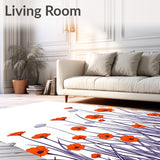 Mystical Night Garden Floral Lunar Phase Wilderness Trail(Orange)