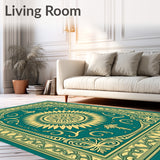 Enchanted Garden Lattice Medallion Retro Vintage (Gold)