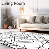 Modern Lattice Entrance Statement (Black)