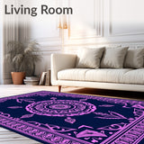 Medallion Paisley Ornate Boho Stylish Accent (Pink)