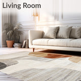 Earthy Tonal Gentle Distressed Non Slip(Beige)