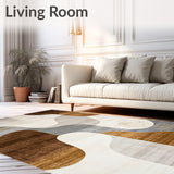 Neutral Showcasing Curved Shapes and Muted Metallic(Beige)