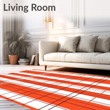 Harvest Lattice Interlocking Plaid with Autumnal Accents(Orange)