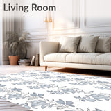Subtle Floral Mosaic With Interlocking Petal Shapes (Gray)