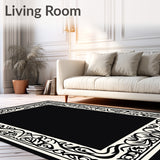 Arabesque Vine Tracery with Flowing Botanical Framework(Black)