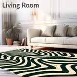 Chevron Wave Plush with Touch Finish(Beige)