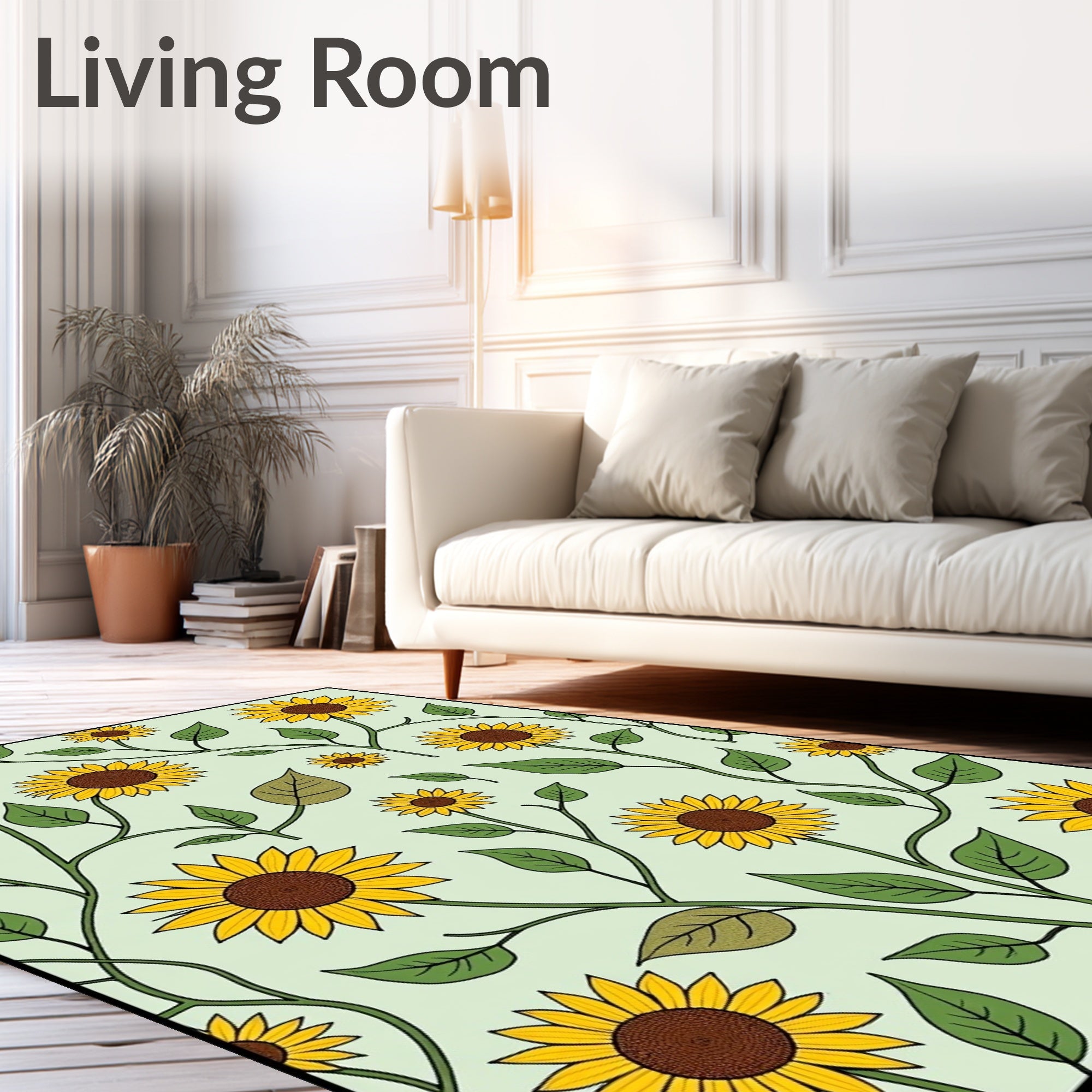 Pastoral Garden Adorned With Sunflower Embellishments (Yellow) - ODIKA