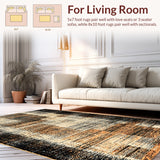 Premium Western Style Accent Rug with Unique Spotted Décor(Beige)