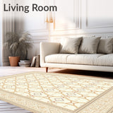 Artisan Crafted Area with Transitional Geometric Design(Beige)