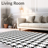 Rustic Buffalo Plaid Pumpkin Harvest Festival Decorative(Black)