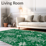 Festive Evergreen Winter Wonderland Decorative Floor Covering(Green)