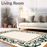 Mediterranean Vine Scroll Framed Border Transitional Elegant (Brown) - ODIKA