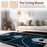 Dynamic Geometric Black and Gray Scheme(Blue)