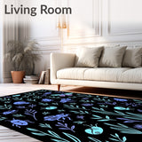 Fauna Meadow Featuring Whimsical Illustrated (Black)