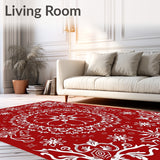 Enchanted Frosty Crystal Elegant Seasonal Celebration Decorative(Red)