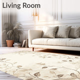 Artistic Botanical Area with Contemporary Pastiche Elements(Beige)