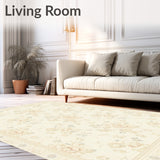 Desert Bloom Area Beige Floral Accent Modern(Beige)