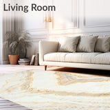 Marble Tie Dyed Beige Area(Beige)