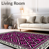 Vintage Lattice Featuring Artisan Zigzag (Pink)