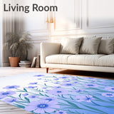 Dreamy Garden Blossom Enchanted Meadow Delicate Pastoral(Blue)
