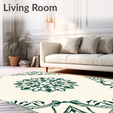 Elegant Crystal Medallion Symmetrical Artisan (Ivory)