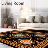 Ornate Medallion with Gothic Scrollwork(Black)