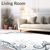 Celestial Mist Cloudburst with Ornate Spiral Embellishments(Black)