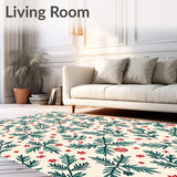 Holly Leaves and Bauble Medley with Vintage Nordic Accents(Beige)