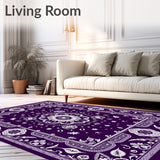 Medallion Ornate Floral Motif(Purple)