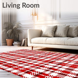 Festive Buffalo Checkered Holiday Entrance Welcome(Red)