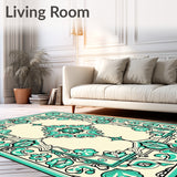 Tile Mosaic with Ornate Mediterranean (Beige) - ODIKA