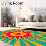 Whimsical Starburst Radiant Sunshine Playful(Orange)