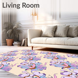 Petal Medley Blossom Motif Interlocking Floral Arrangement(Beige)