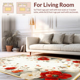 Elegant Earthy Floral(Red)