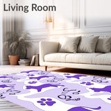 Playful Puppy Trot Spiral Medallion (Purple)