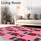 Festive Toy Soldier with Ornate Holiday Motifs(Pink)